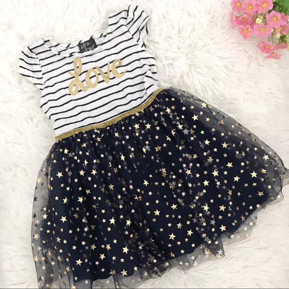 💫 Pink & Violet Toddler Girl Tulle Dress 💫 - Picture 1 of 5